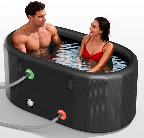 Miniatura 9 de 100 Gal Ice Pod Cold Plunge Tub, Portable Round Ice Bath Tub for Cold Plunge Chiller, Easy Setup, Includes Cover & Carry Bag, for Recovery & Cold