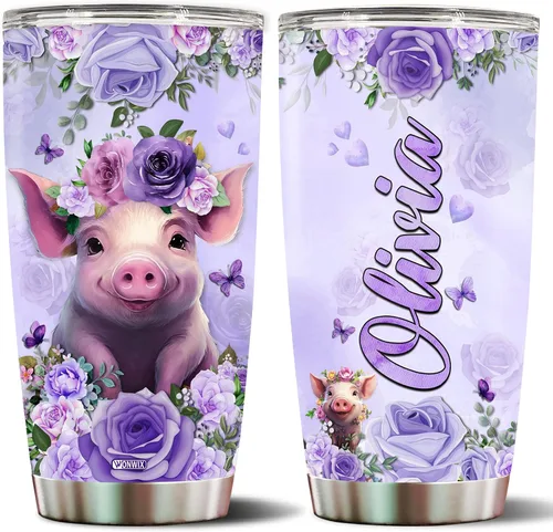 Miniatura 12 de Vaso de abeja personalizado con nombre personalizado de abejas reinas, regalos para mujeres, tazas de agua, botella de agua de 20 onzas, regalo