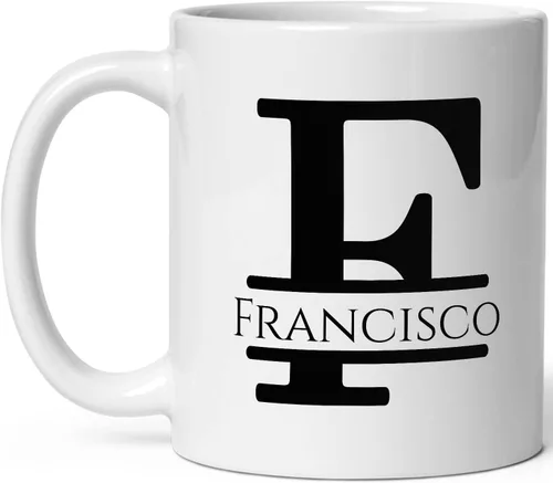 Miniatura 18 de Taza de café personalizada con monograma, letra inicial A personalizada para mujeres, hombres, niñas, niños, papás, mamás amigos, taza de café