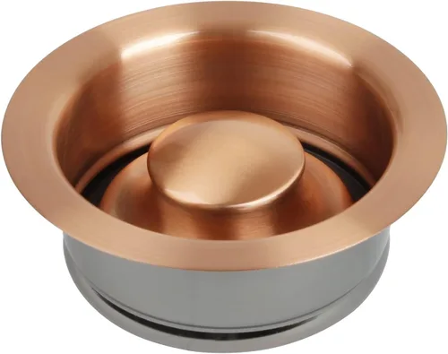 Miniatura 9 de Akicon Tapón de brida de eliminación de basura con acabado dorado de latón para fregadero de cocina, borde de desecho, ajuste de orificio de drenaje
