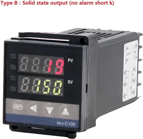 Miniatura 2 de REX-C100 Digital PID Intelligent Temperature Controller Universal/K Type REX C100 Thermostat SSR Relay Output(Type B)