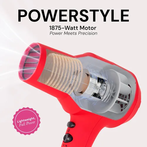 Miniatura 5 de L'ANGE HAIR Secador de pelo iónico PowerStyle Turbo 1875W de secado rápido y estilo preciso para looks duraderos y sin encrespamiento Tecnología
