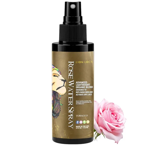 Miniatura 18 de Lion Locs - Spray de agua de rosas para rastas y rastas - Acondicionador vegano orgánico con aloe, aceites, vitaminas y glicerina