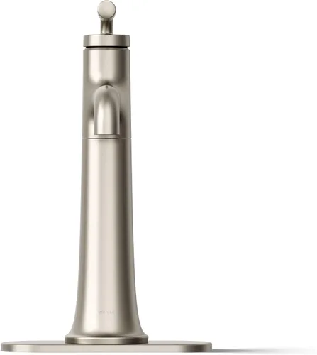 Miniatura 9 de Kohler 26437-4-BN Tone - Grifo alto para lavabo de baño con un solo mango, 1.2 gpm, níquel cepillado vibrante