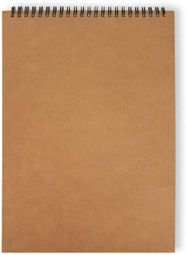 KXF Cuaderno de bocetos en espiral A4 en blanco, 60 páginas, bloc de bocetos de artista con tapa dura, 6.00 oz/m², libro de dibujo artístico