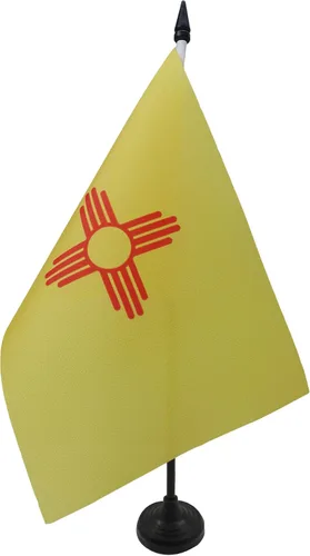 Miniatura 123 de Bandera de mesa de Colorado de 4 x 6 pulgadas, bandera de escritorio del estado de Colorado de EE. UU., 5.9 x 3.9 in, palo y base de plástico negro