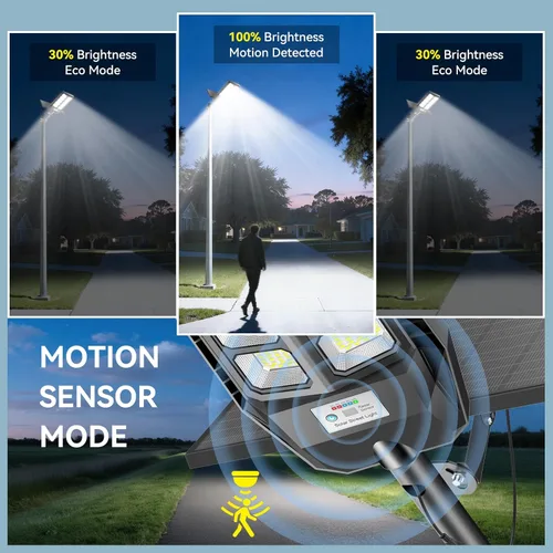 Miniatura 4 de VOOJOY Luces Solares para Exteriores Impermeables, 7000K, luces solares de calle del atardecer al amanecer con sensor de movimiento para exteriores