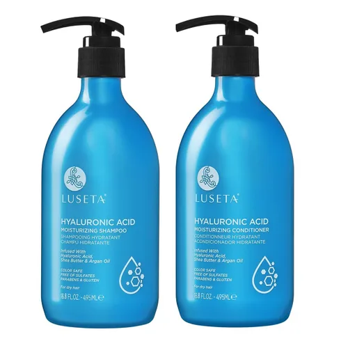 Miniatura 15 de Luseta - Juego de champú y acondicionador de queratina tratamiento hidratante para cabello seco, suavizar y reparar el cabello dañado para mujeres
