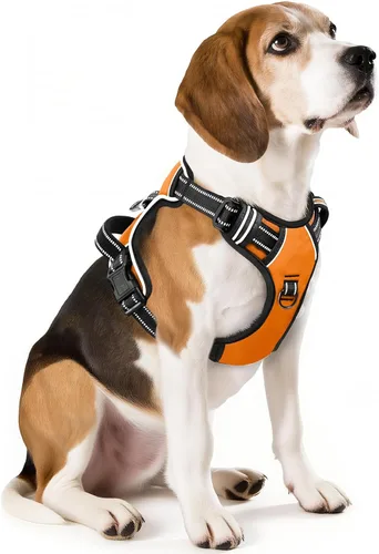 Miniatura 9 de Arnés para perro HEELE para perros grandes sin tirones Chaleco arnés para perro grande con mango acolchado suave reflectante para entrenamiento al