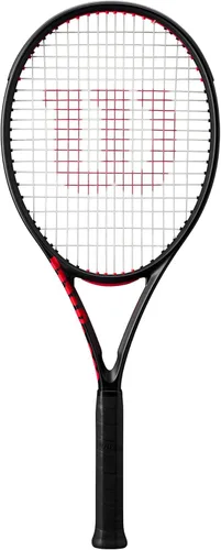 Wilson Clash 100L V3 Strung - Raqueta de tenis para adultos, tamaño de agarre de 3-4 3/8 pulgadas, ensartada con Sensation 16 Natural a media