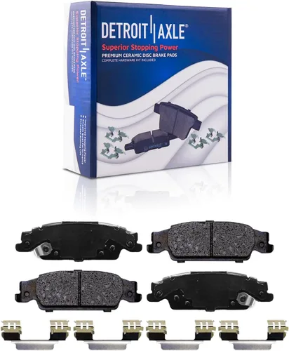 Miniatura 59 de Detroit Axle - Pastillas de Freno Delantero para Nissan Altima Maxima Sentra 350Z Cube Juke Versa INFINITI G20 G35 I30 I35 Suzuki SX4, Pastillas