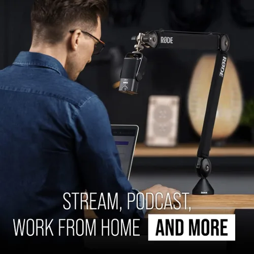 Miniatura 9 de RØDE PSA1+ Brazo de estudio profesional con amortiguación de resorte y gestión de cables, negro