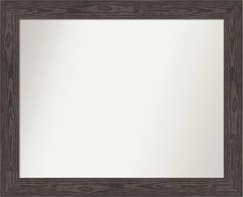 Miniatura 508 de Amanti Art Espejo personalizado, espejo de baño negro puente, espejo de pared o espejo de tocador de baño sobre el fregadero (26 x 26 pulgadas)