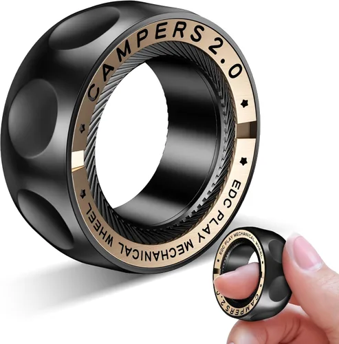 Miniatura 9 de Fidget Spinners, Regalos de Fidget Spinner para Adultos, Juguete para Aliviar el Estrés, Ansiedad y TDAH, Juguete Giratorio de Dedo de Metal con Luz