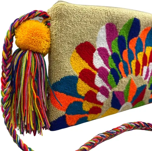 Miniatura 2 de B Dreams - Bolso de mano Wayuu cruzado -100% hecho a mano colombiana boho con correa