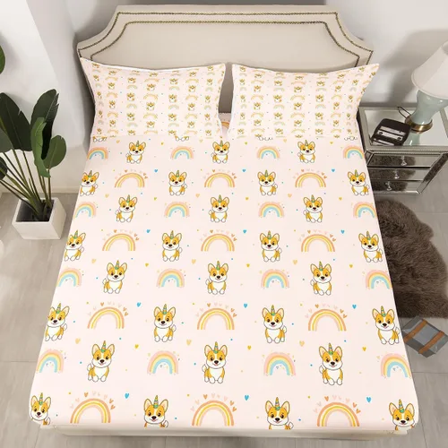 Miniatura 27 de Erosebridal Sábana bajera ajustable con estampado de fútbol, tamaño individual, para niños y niñas, juego de ropa de cama de juegos de pelota, funda