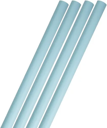 Miniatura 31 de JAM Paper Envoltura de regalo mate – 50 pies cuadrados en total (30 pulgadas x 10 pies cada uno) – Azul brillante mate/Azul pavo real – 2 rollos por