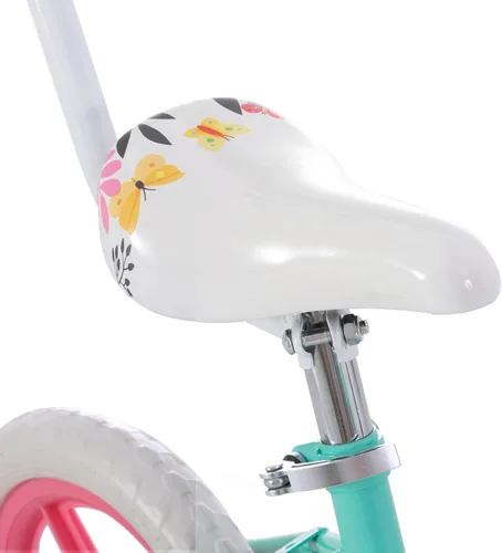 Miniatura 7 de KEANO Voyager 10 12 Inch Kids Bike for Boys and Girls Ages 1-4 Years, Toddler Bike with Training Wheels & Basket, Detachable Parent Push Handle