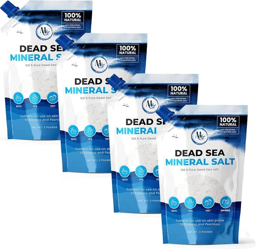 Miniatura 8 de Sal del Mar Muerto – Sales del Mar Muerto para remojo, sal mineral para baño, spa, ducha – Sal de baño pura y natural para remojo de pies