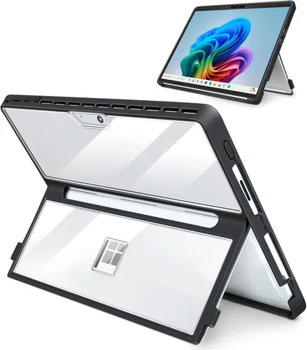 Miniatura 19 de Funda para Microsoft Surface Pro 11/10/9/8 de 13 pulgadas, con cubierta de stent y correa de mano, todo en uno a prueba de golpes, funda resistente