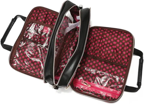 Miniatura 10 de Nicole Lee Bolsa de maquillaje cosmética para mujer, bolsa de viaje con 5 compartimentos (todas las emociones)