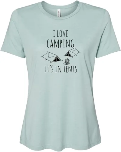 Miniatura 30 de Cute Women's Screen Printed Crew Neck Tee, Shirts With Sayings, Dusty Blue or Olive