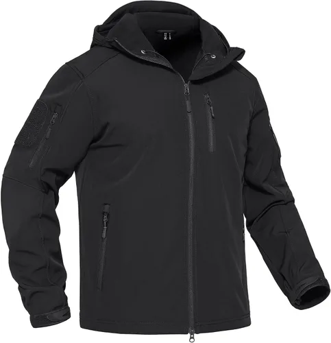 Miniatura 2 de TACVASEN Chaqueta táctica para hombre con capucha, resistente al agua, para operaciones especiales, militar, softshell