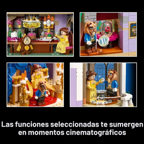 Miniatura 4 de LEGO Juego de construcción del castillo de la princesa de Disney, La Bella y la Bestia, decoración de habitación para mujeres y hombres, a partir