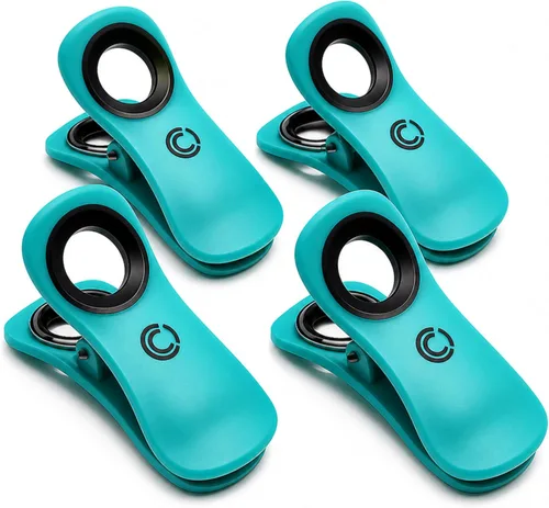 Clips para toallas de playa para sillas de crucero, soportes para toallas resistentes para sillas de salón, clips de piscina grandes de apertura de