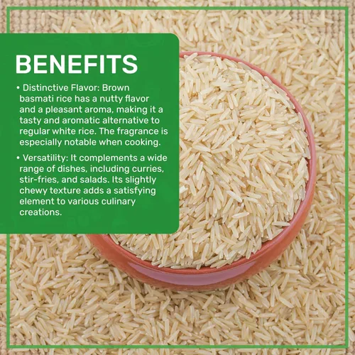 Miniatura 4 de Jiva - Arroz Basmati orgánico integral de 10 libras, calidad premium de la India