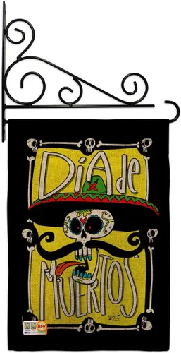 Miniatura 13 de Dia De Los Muertos Decoraciones Otoño Día de Muertos Decoración Habitación Hogar Mexico Mexicanos Ourdoor Interior Halloween Bandera Tapiz Césped