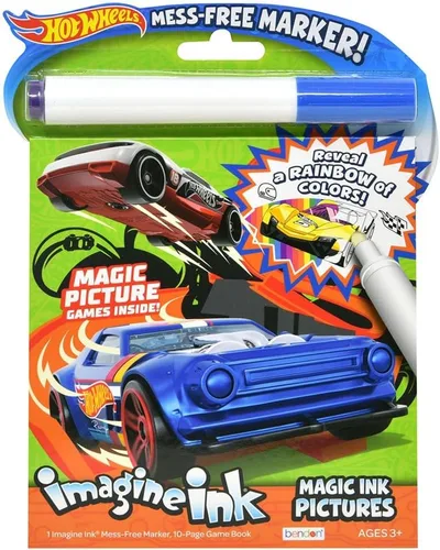 Miniatura 4 de Hot Wheels - Juego de libros para colorear para niños, paquete con libros de actividades de automóvil Hot Wheels, almohadillas adhesivas, Hot Wheels