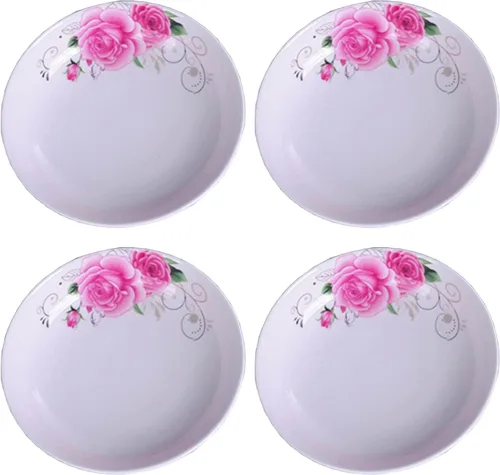 Miniatura 12 de Juego de 5 platos de cerámica con bonito diseño de gato, platos llanos grandes de porcelana para ensalada de postre de 7.28 pulgadas, platos