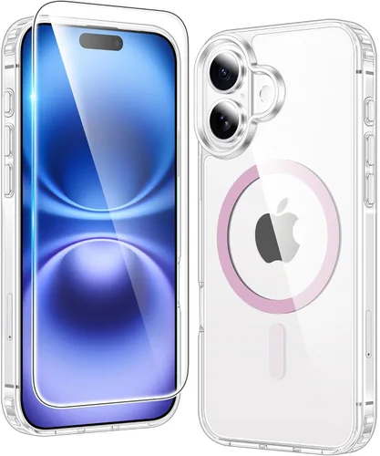 Miniatura 1398 de FNTCASE Funda para iPhone 13 Pro-Max: Fundas magnéticas transparentes compatibles con Magsafe Slim anti amarillamiento protección contra caídas