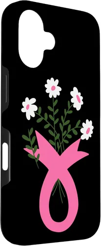 Miniatura 3 de Flower Jar Pink Ribbon Breast cancer Awareness Month Women Case for iPhone 16