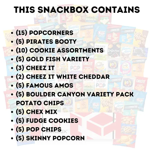 Miniatura 2 de Paquete variado de cuidado de papas fritas y galletas de oficina (70 unidades) por Snack Box ideal para vacaciones del día del padre, profesores