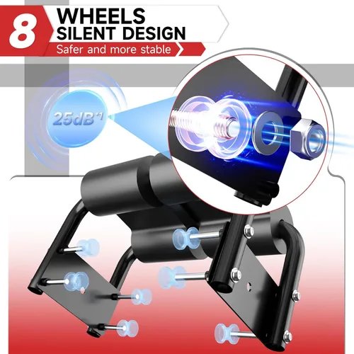 Miniatura 7 de Bigzzia Máquina de abdominales, 5 en 1 ajustable, banco de entrenamiento abdominal, entrenador de abdomen para entrenamiento de estómago, máquina