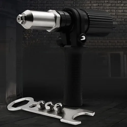 Miniatura 5 de TANIQIACA Kit adaptador de remachador eléctrico, juego de convertidor de pistola de remache de taladro, accesorios de herramientas de mano de metal