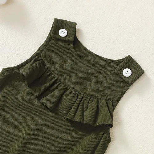 Miniatura 6 de Saeaby Ropa de bebé para niñas pequeñas, overol de mezclilla, overoles de mezclilla, ropa para bebés y niñas