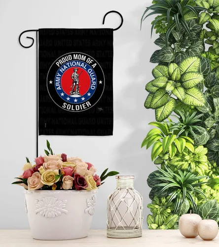 Miniatura 9 de Bandera de jardín con texto en inglés «Army Proud Mom Soldier» – Guardia Nacional de las Fuerzas Armadas ANG veterano militar estadounidense