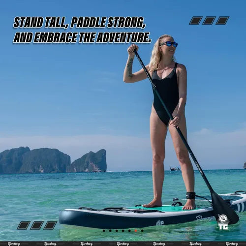Miniatura 6 de Inflatable Paddle Board with Premium SUP Board Accessories, Allround Paddle Boards for Adults/Kids,Stand Up Paddle Board Defender Collection 10'-Azul