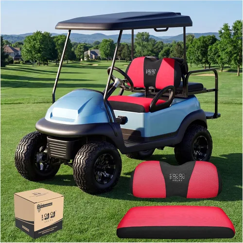 Miniatura 9 de 10L0L Golf Cart Seat Covers, Super Comfort Cooler Than Vinyl Seat Cover, Front and Rear Seat Cover for Yamaha EZGO Club Car, No Drilling Breathable