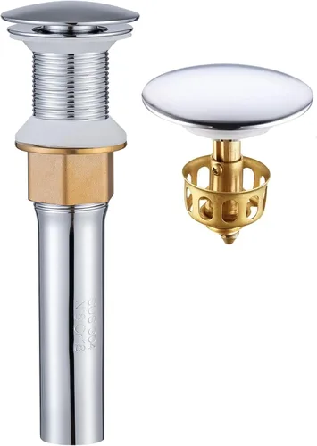 Miniatura 9 de KAIYING - Tapón de drenaje desplegable, tapón de drenaje para fregadero de baño con desbordamiento, conjunto de drenaje para fregadero de recipiente