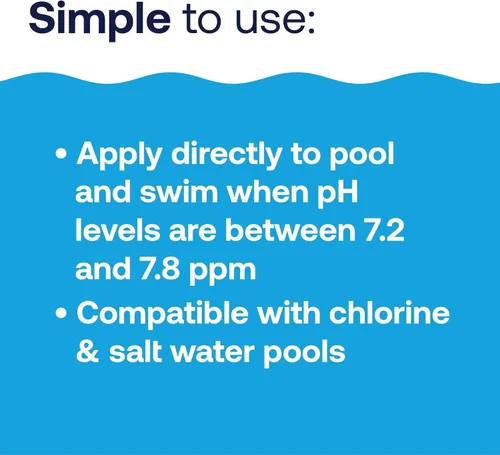Miniatura 5 de HTH Pool Care pH Down, Reduce el pH, Químico para Piscina, 5 Libras