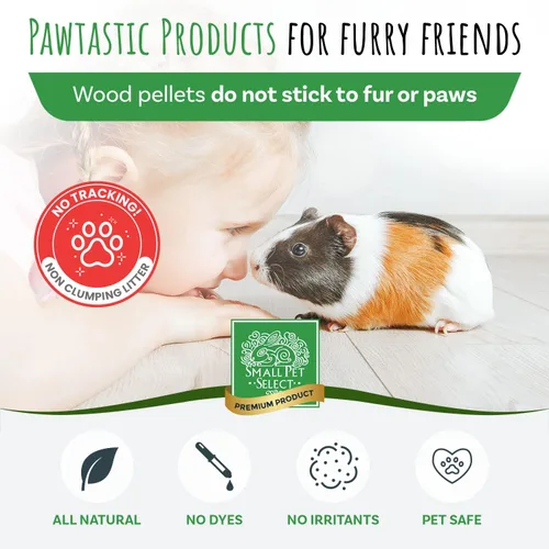 Miniatura 4 de Small Pet Select Ropa de cama de pellets de pino de 8 libras, pellets de arena para conejos, cobayas, hámster, conejo y otros animales pequeños
