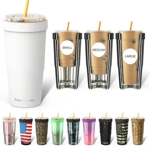 Miniatura 58 de Frost Buddy Togo Buddy 30oz Stainless Steel Vacuum Insulated Tumbler To Go Coffee Cup – Iced Coffee Sleeve, Travel Mug, Thermal Cup for Hot & Cold