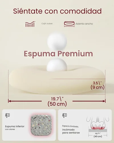 Miniatura 5 de VASAGLE Silla de oficina ergonómica de malla con soporte lumbar ajustable y reposacabezas, función de inclinación de 90-105°, asiento ancho, Gris