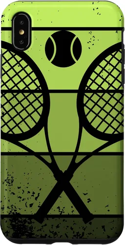 Miniatura 10 de Raqueta de jugador de tenis para iPhone 13 con cancha de pelota de tenis Vintage Retro Case