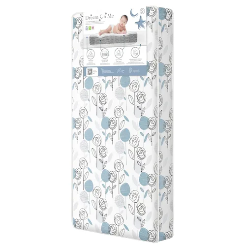 Dream On Me Nap Nest - Colchón para cuna y niños pequeños, de doble cara - Bebés y niños pequeños, colchón impermeable de 5 pulgadas con 88 resortes