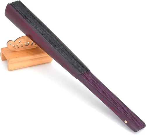 Miniatura 6 de Ventilador de mano plegable chino con artesanía tradicional china de 13 pulgadas